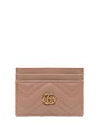 Gucci Marmont Leather Card Holder - Pink