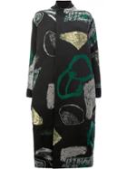 Toogood Abstract Print Coat - Black