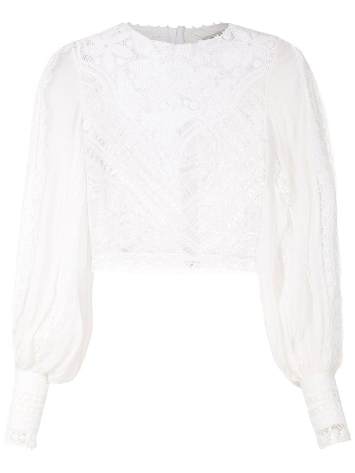 Martha Medeiros Anitta Cropped Top - White