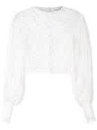 Martha Medeiros Anitta Cropped Top - White