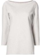 Peter Cohen Textured Print Blouse - Nude & Neutrals