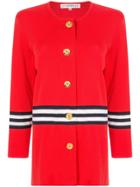 Givenchy Pre-owned Striped Cardigan - Red