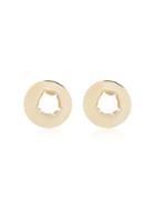 All Blues Gold Bullet Hole Earrings - Metallic