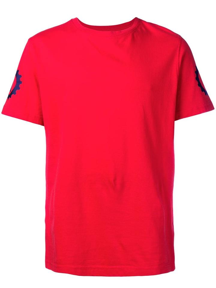 Hydrogen Contrast Logo T-shirt - Red