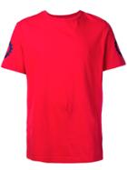 Hydrogen Contrast Logo T-shirt - Red