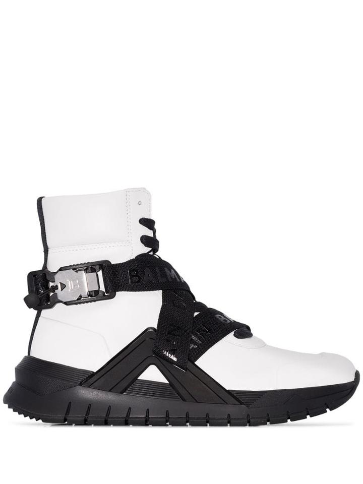 Balmain B Troop High-top Sneakers - White