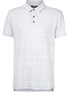 Vince Plain Polo Shirt, Men's, Size: M, White, Linen/flax