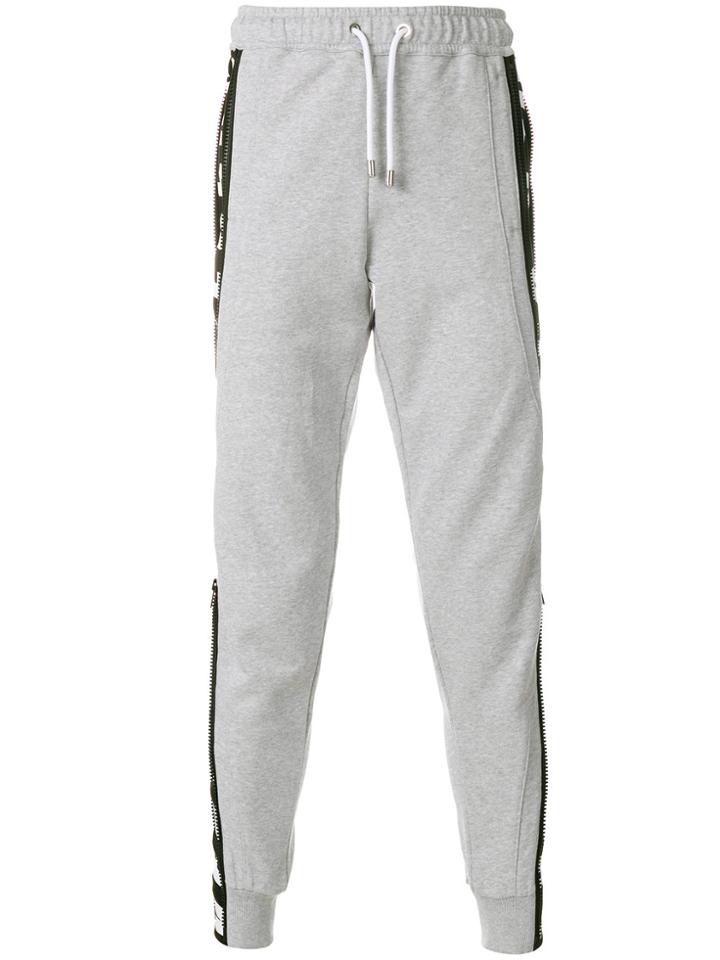 Versus Side Zip Detail Track Pants - Grey