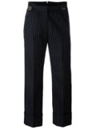 Petar Petrov Pinstriped Cropped Trousers