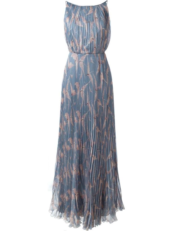 Valentino Bird Print Evening Dress