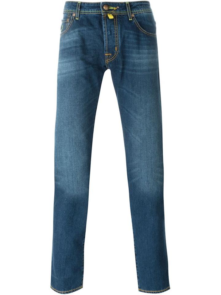 Jacob Cohen Slim Fit Jeans, Men's, Size: 37, Blue, Cotton