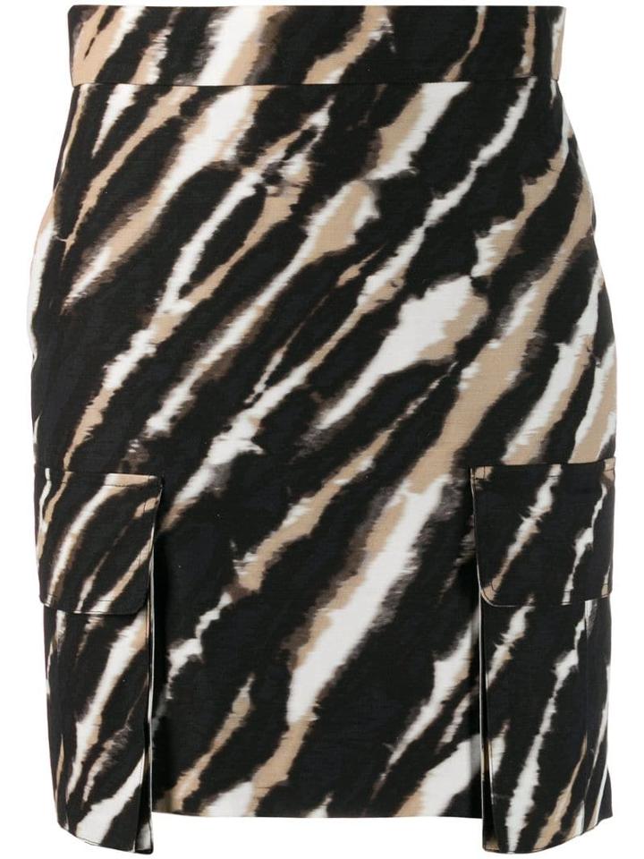 House Of Holland Tie-dye Mini Skirt - Black