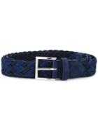 Estnation - Woven Belt - Men - Rayon - 105, Blue, Rayon