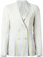 Massimo Alba Double Breasted Blazer - Green