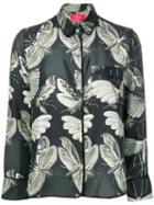 F.r.s For Restless Sleepers - Insects Print Shirt - Women - Silk - M, Green, Silk
