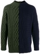 Sacai Two Tone Sweater - Blue