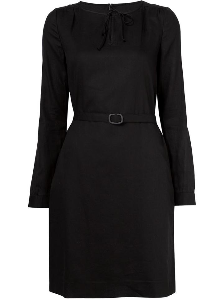 A.p.c. Belted Dress, Women's, Size: 38, Black, Cotton