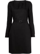 A.p.c. Belted Dress, Women's, Size: 38, Black, Cotton