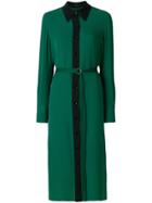 Joseph Contrast Detail Shirt Dress - Green