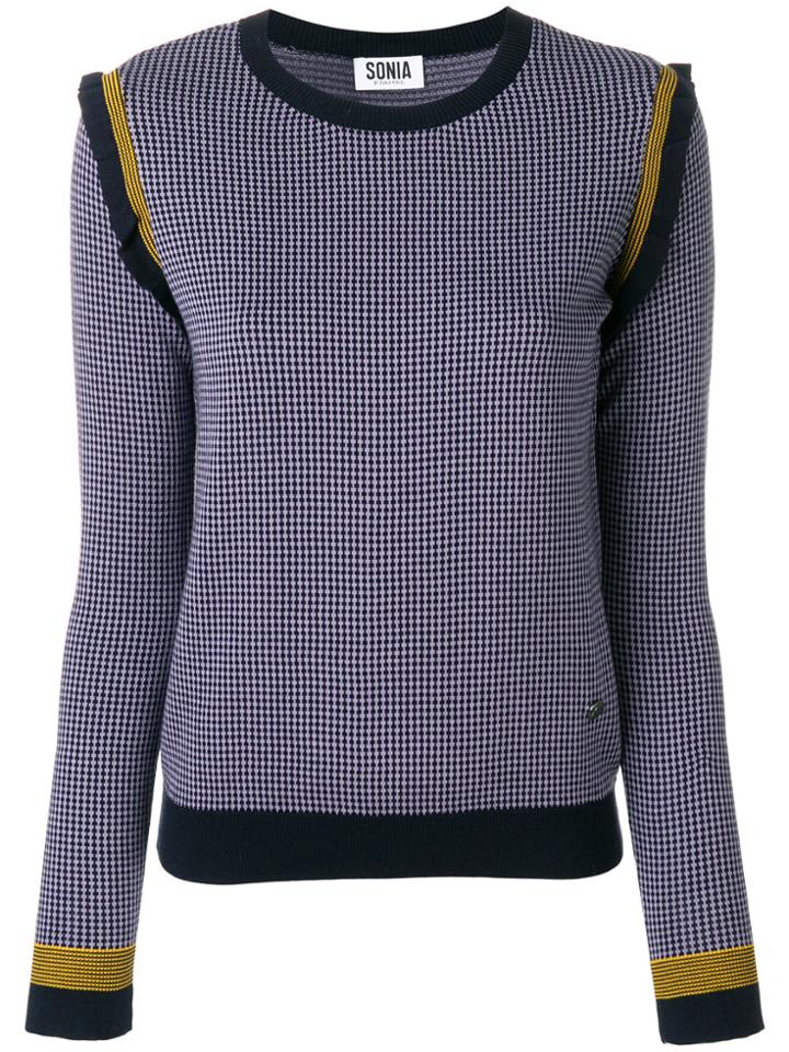 Sonia By Sonia Rykiel Contrast Trim Top - Blue
