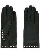 Agnelle Studded Gloves - Black
