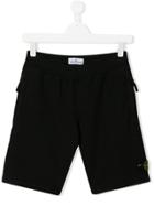 Stone Island Junior Black Casual Shorts