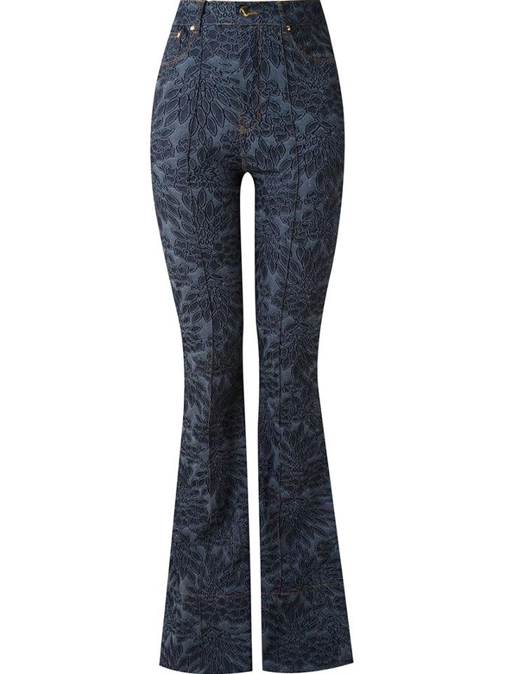Amapô High-waisted Flared Jeans, Women's, Size: 36, Blue, Cotton/polyester/spandex/elastane