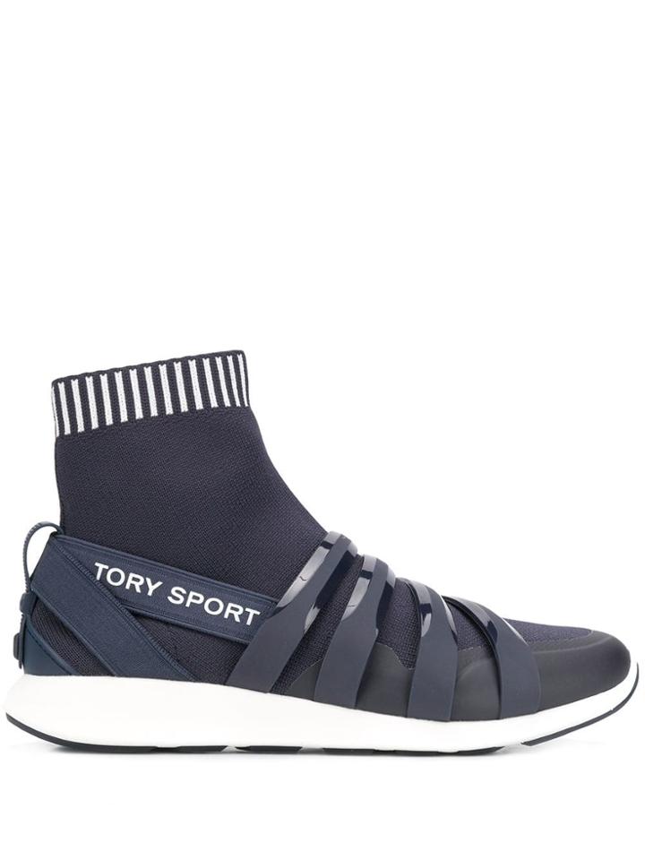 Tory Burch Bubble Sock Panel Sneakers - Blue