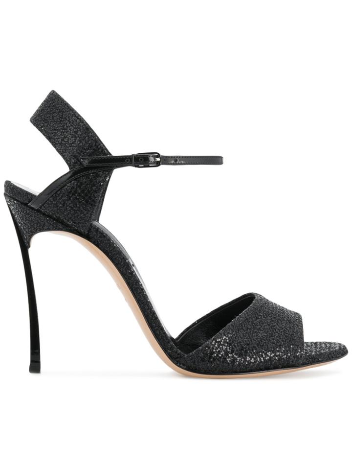 Casadei Open Toe Stilettos - Black