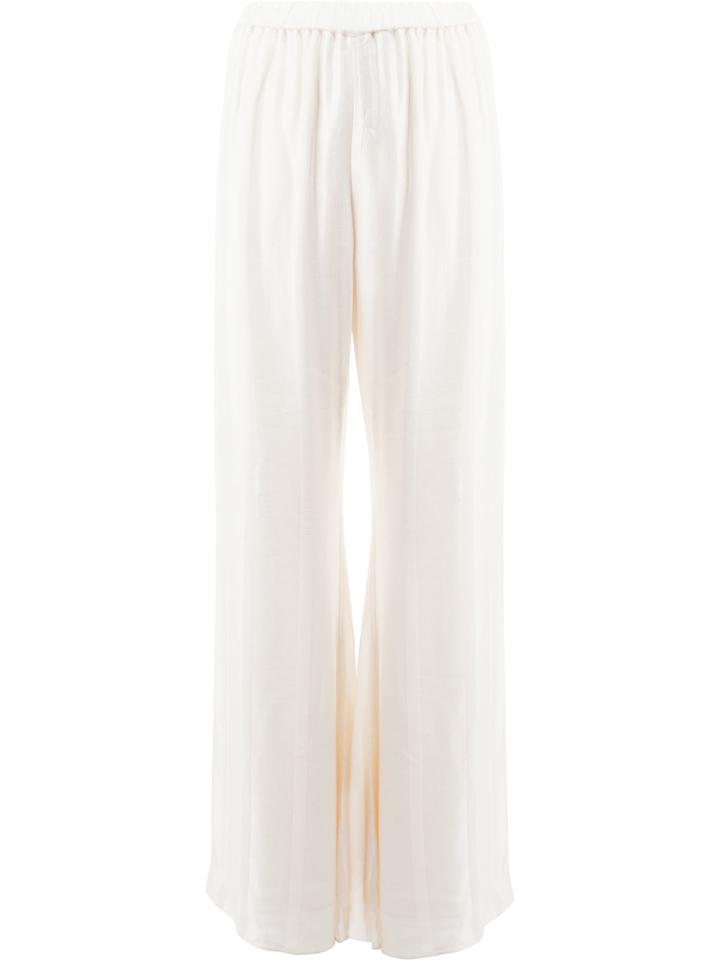 Alexis Wide-leg Trousers - White