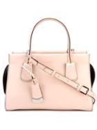 Tod S Small Note Tote, Women's, Nude/neutrals, Calf Leather