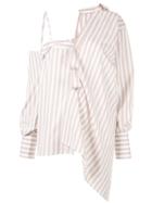 Ground Zero Deconstructed Striped Shirt - Yellow
