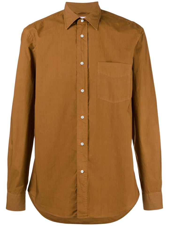 Aspesi - Button-up Shirt - Men - Cotton - 41, Brown, Cotton