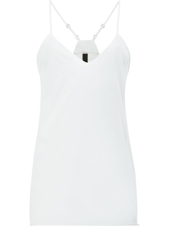 Ilaria Nistri V-neck Vest, Women's, Size: Large, White, Silk/cotton