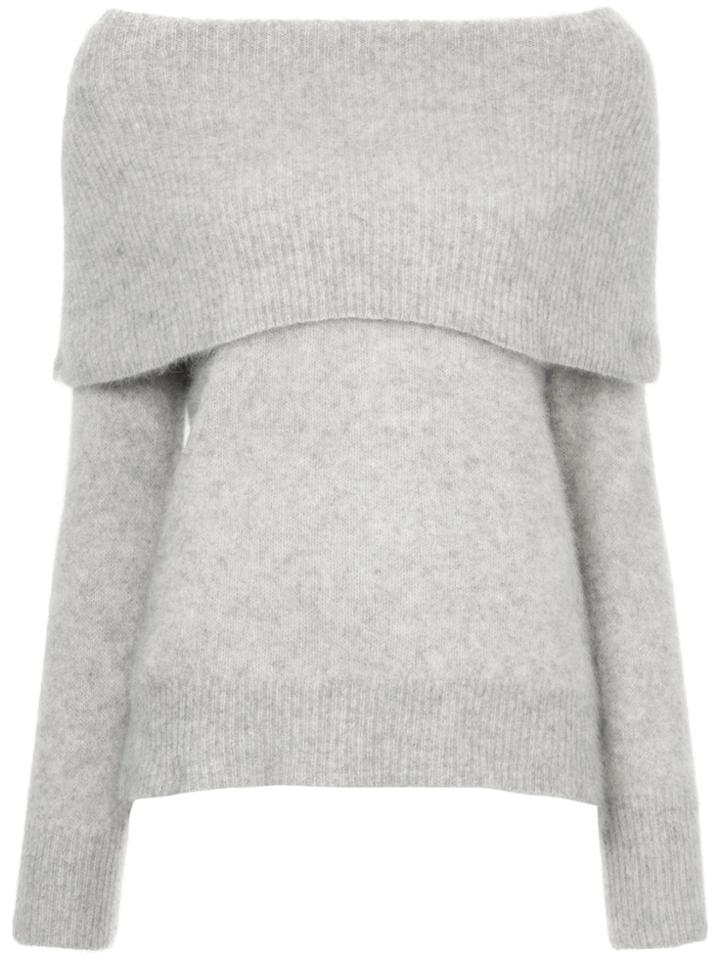Cityshop Off Shoulder Jumper - Grey