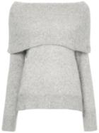 Cityshop Off Shoulder Jumper - Grey