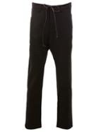 Kazuyuki Kumagai Drawstring Trousers, Men's, Size: 4, Black, Cashmere/wool
