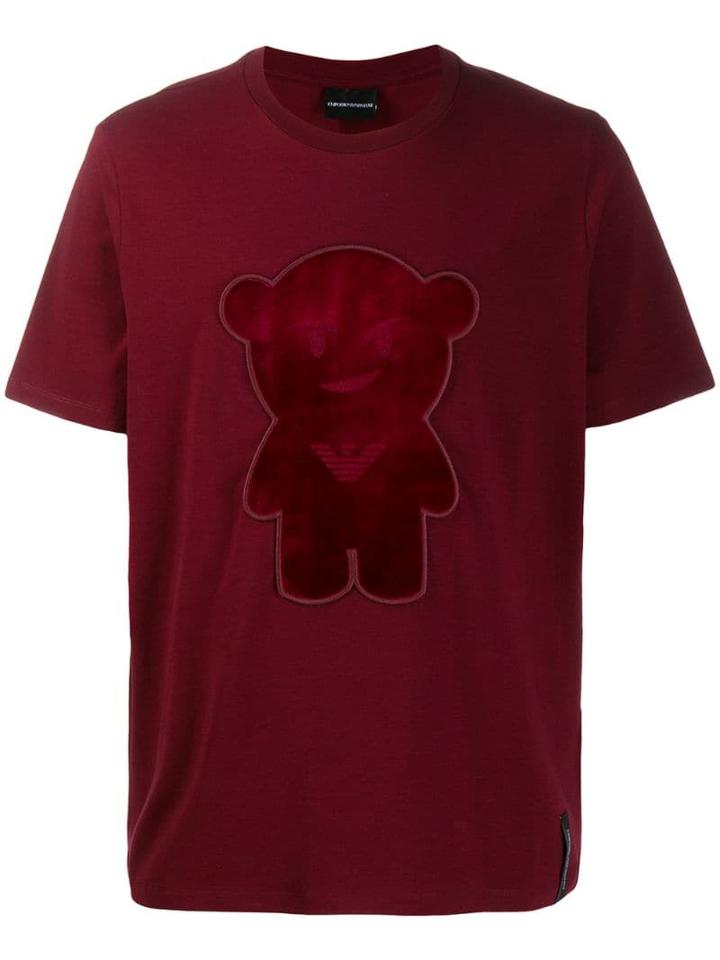 Emporio Armani Logo Motif T-shirt - Red