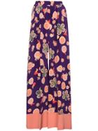 Racil Silk Floral Printed Trousers - Multicolour