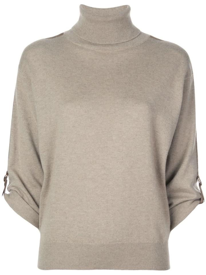 Brunello Cucinelli Roll-neck Cashmere Jumper - Brown