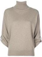 Brunello Cucinelli Roll-neck Cashmere Jumper - Brown