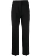 Stella Mccartney Contrast Trim Cropped Trousers - Black