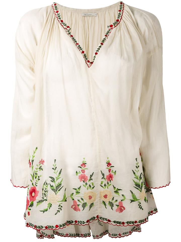 Mes Demoiselles - Josepha Blouse - Women - Cotton - Iii, Women's, Nude/neutrals, Cotton