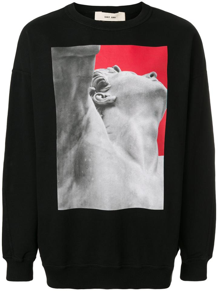 Damir Doma Statute Print Sweatshirt - Black