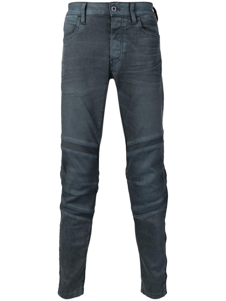 G-star Raw Research Contrast Panel Slim-fit Jeans - Grey