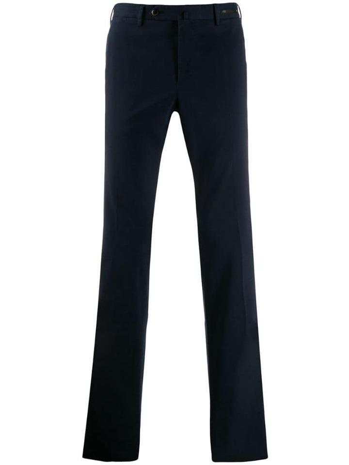 Pt01 Classic Straight-leg Chinos - Blue