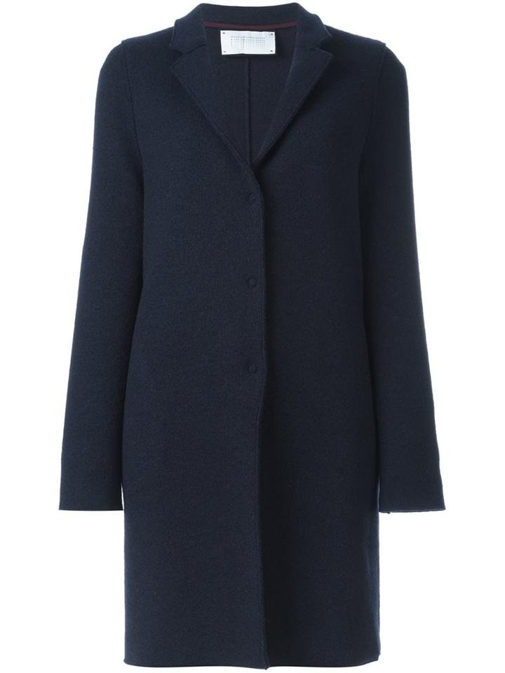Harris Wharf London 'cocoon' Coat, Women's, Size: 44, Blue, Virgin Wool