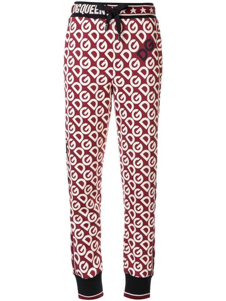 Dolce & Gabbana Logo Track Pants - Red
