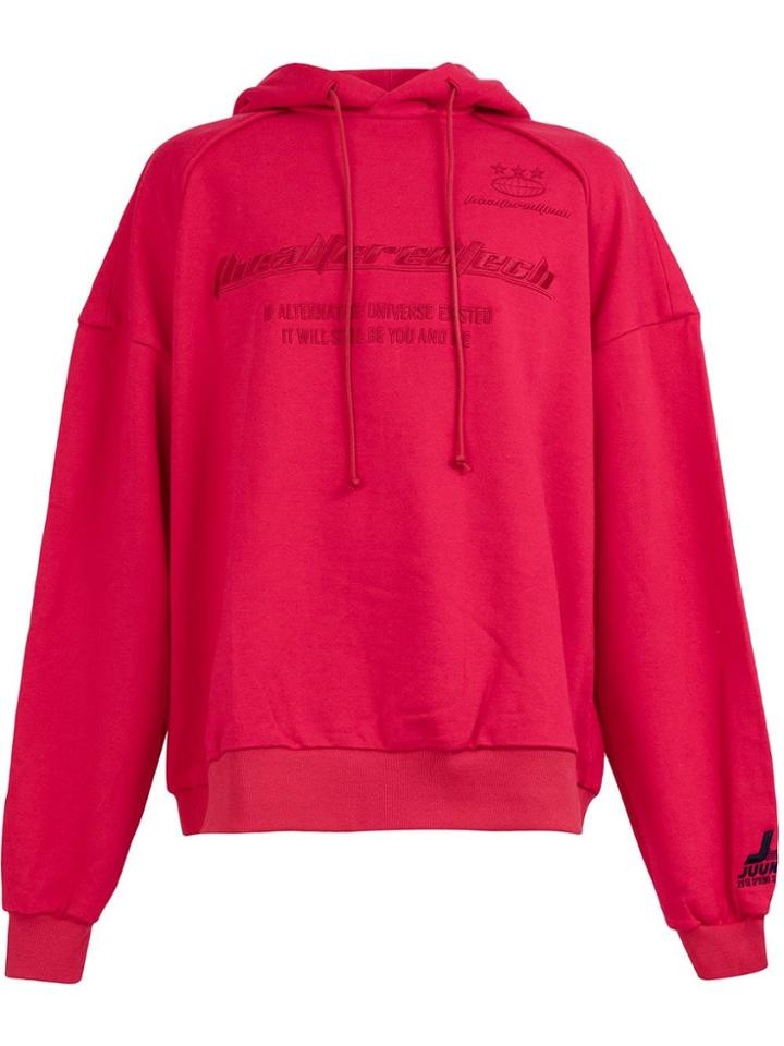 Juun.j Embroidered Logo Hoodie - Pink