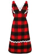 Calvin Klein 205w39nyc Check Apron Dress - Black